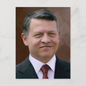 Abdullah II ibn al-Hussein, koning van Jordanië Briefkaart (Voorkant)