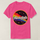 Abdullah Rainbow in ruimte  stijl T-shirt (Design voorkant)