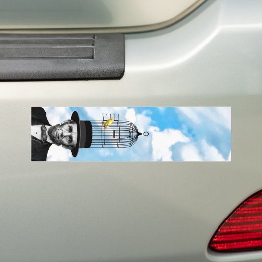 Abe Canary Bumpersticker (Op auto)