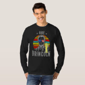 Abe Drincoln4th of Juli Abraham Lincoln Mannen T-shirt (Voorkant volledig)