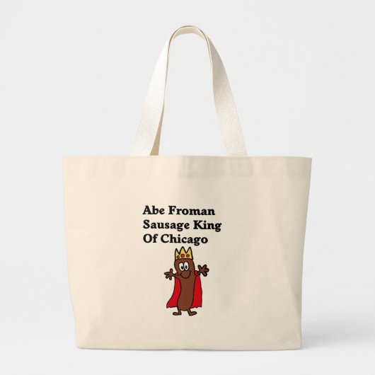 Abe Froman Sausage King of Chicago Grote Tote Bag (Voorkant)