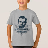 Abe is het eerlijkst Abesome T-shirt (Voorkant)