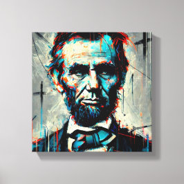 ABE LINCOLN 16E AMERIKAANSE PRESIDENT 2 CANVAS AFDRUK