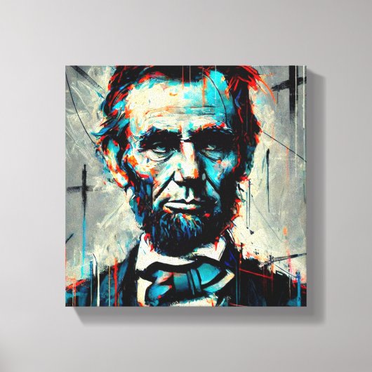 ABE LINCOLN 16E AMERIKAANSE PRESIDENT 2 CANVAS AFDRUK (Voorkant)