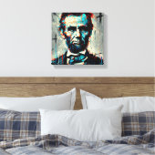 ABE LINCOLN 16E AMERIKAANSE PRESIDENT 2 CANVAS AFDRUK (Insitu (Slaapkamer))