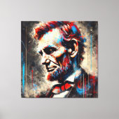 ABE LINCOLN 16E AMERIKAANSE PRESIDENT 5 CANVAS AFDRUK (Voorkant)