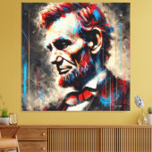 ABE LINCOLN 16E AMERIKAANSE PRESIDENT 5 CANVAS AFDRUK (Insitu (Woonkamer))