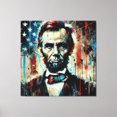 ABE LINCOLN 16E AMERIKAANSE PRESIDENT 8 CANVAS AFDRUK (Voorkant)