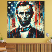 ABE LINCOLN 16E AMERIKAANSE PRESIDENT 8 CANVAS AFDRUK (Insitu (Woonkamer))