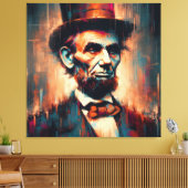 ABE LINCOLN 16E AMERIKAANSE PRESIDENT 9 CANVAS AFDRUK (Insitu (Woonkamer))