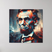 ABE LINCOLN 16E AMERIKAANSE PRESIDENT CANVAS AFDRUK (Voorkant)
