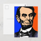 ABE LINCOLN (2) BRIEFKAART (Voorkant / Achterkant)