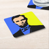 ABE LINCOLN 2 KARTONNEN ONDERZETTERS (Schuin)