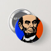 ABE LINCOLN (2) RONDE BUTTON 5,7 CM (Voorkant /achterkant)