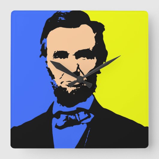 ABE LINCOLN 2 VIERKANTE KLOK (Voorkant)