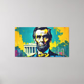 ABE LINCOLN 4 CANVAS AFDRUK (Voorkant)