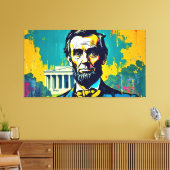 ABE LINCOLN 4 CANVAS AFDRUK (Insitu (Woonkamer))