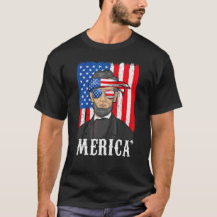 Abe Lincoln 4 juli Mannen 4 juli T-shirt
