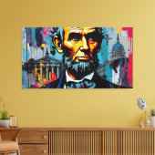 ABE LINCOLN 5 CANVAS AFDRUK (Insitu (Woonkamer))