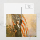  Abe Lincoln American President Independent Briefkaart (Voorkant / Achterkant)