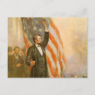 Abe Lincoln American President Independent Briefkaart