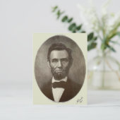 Abe Lincoln American President Portret US Briefkaart (Staand voorkant)