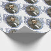 Abe Lincoln American President  Portret US Cadeaupapier (Hoek)