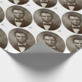 Abe Lincoln American President  Portret US Cadeaupapier (Hoek)