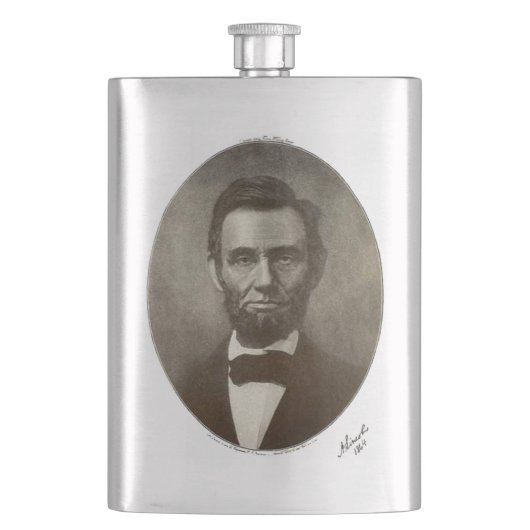 Abe Lincoln American President  Portret US Flacon (Voorkant)