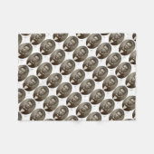 Abe Lincoln American President  Portret US Fleece Deken (Voorkant (Horizontaal))