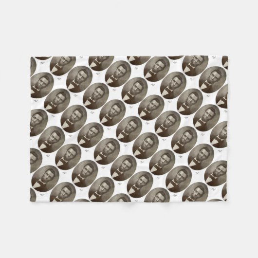 Abe Lincoln American President  Portret US Fleece Deken (Voorkant (Horizontaal))