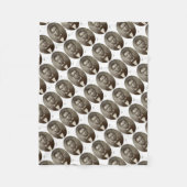 Abe Lincoln American President  Portret US Fleece Deken (Voorkant)