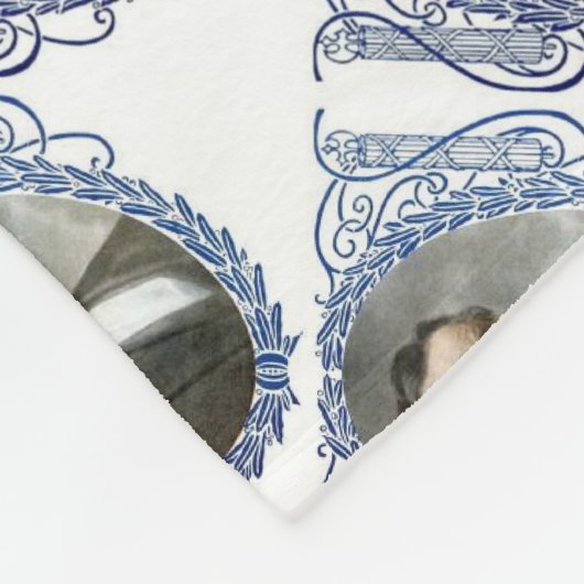 Abe Lincoln American President  Portret US Fleece Deken (Hoek)