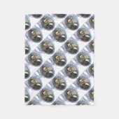 Abe Lincoln American President  Portret US Fleece Deken (Voorkant)