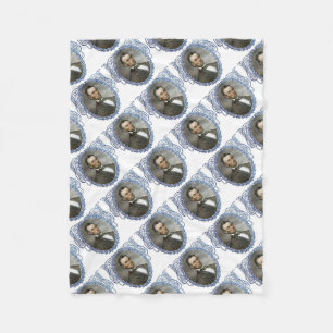 Abe Lincoln American President  Portret US Fleece Deken