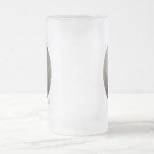 Abe Lincoln American President Portret US Matglas Bierpul (Center)