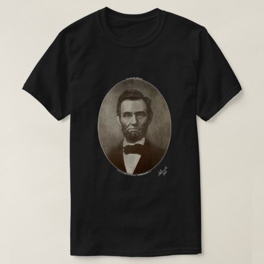 Abe Lincoln American President  Portret US T-shirt (Design voorkant)