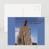 Abe Lincoln Ansichtkaart Briefkaart (Voorkant / Achterkant)
