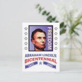 Abe Lincoln - Bicentennial Seal Briefkaart (Staand voorkant)