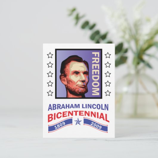 Abe Lincoln - Bicentennial Seal Briefkaart (Staand voorkant)