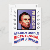 Abe Lincoln - Bicentennial Seal Briefkaart (Voorkant / Achterkant)