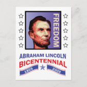 Abe Lincoln - Bicentennial Seal Briefkaart (Voorkant)