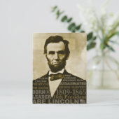 Abe Lincoln Briefkaart (Staand voorkant)