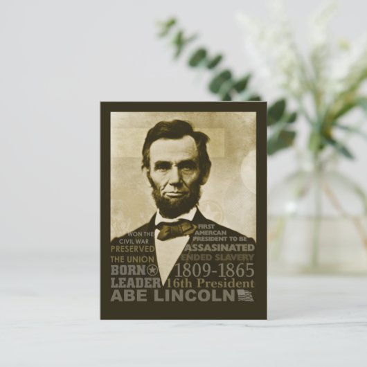 Abe Lincoln Briefkaart (Staand voorkant)