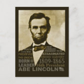 Abe Lincoln Briefkaart (Voorkant)