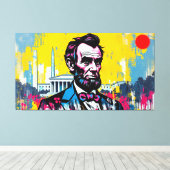ABE LINCOLN CANVAS AFDRUK (Insitu (Houten vloer))