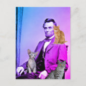 ABE LINCOLN CAT LOVER BRIEFKAARTEN (Voorkant)