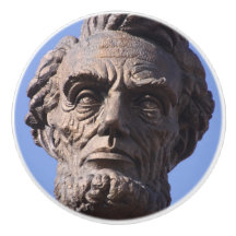 Abe Lincoln Ceramic Knob
