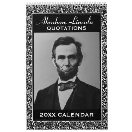 Abe Lincoln citeert met Presidentiële foto Kalender