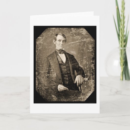 Abe Lincoln Daguerreotype 1846 Kaart (Voorkant)